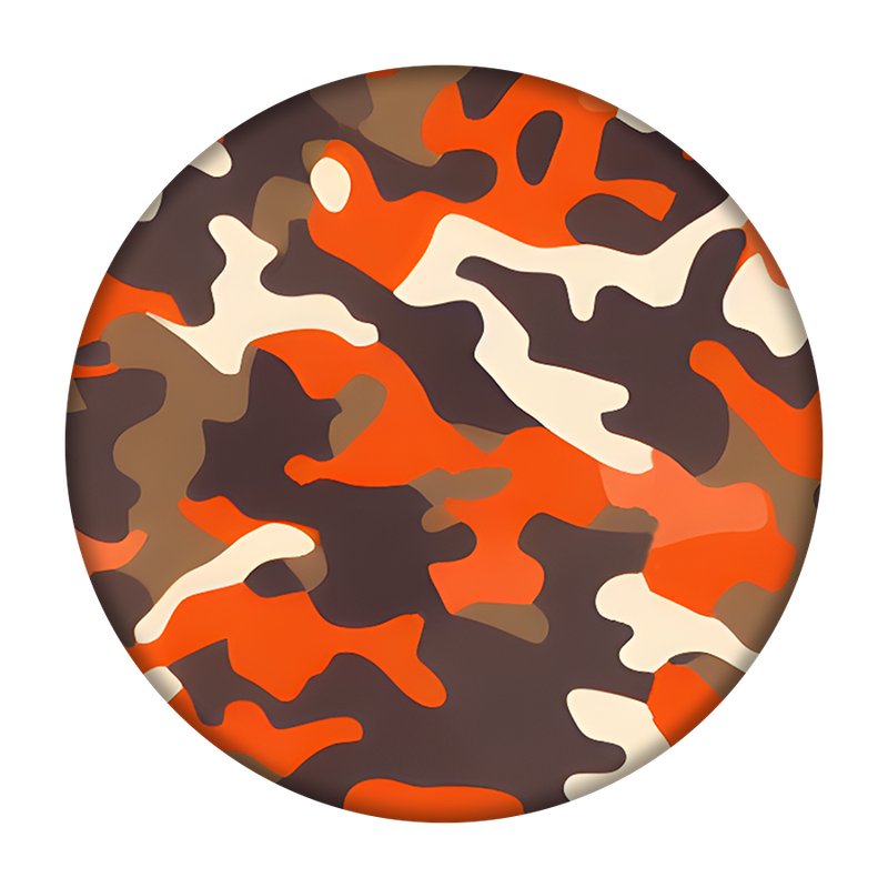 Orange Camo Car Coaster