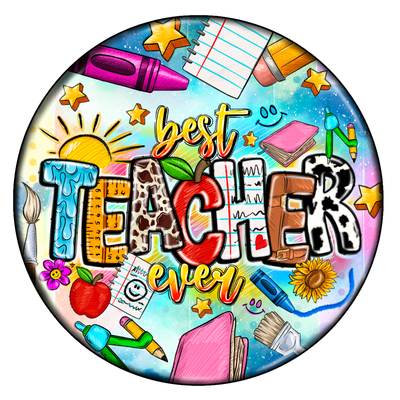 Best Teacher Car Coaster