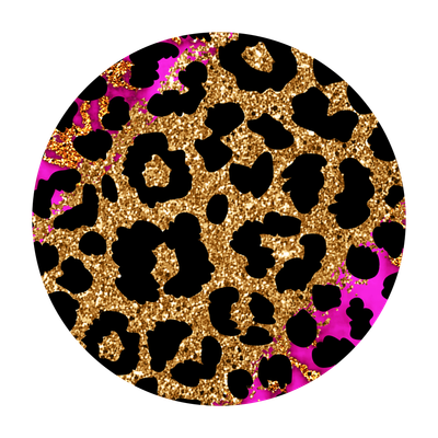 Leopard Print with Pink Car Coaster