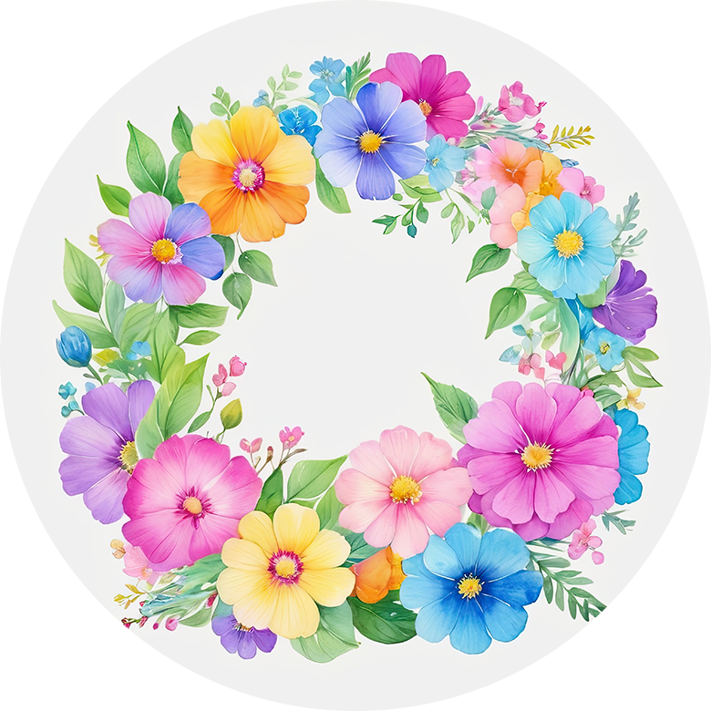 Floral Wreath Car Coaster