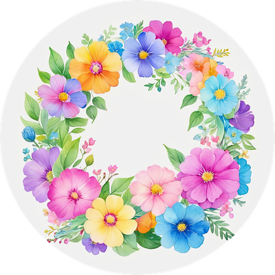 Floral Wreath Car Coaster