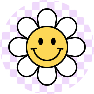 Flower with Smile Car Coaster