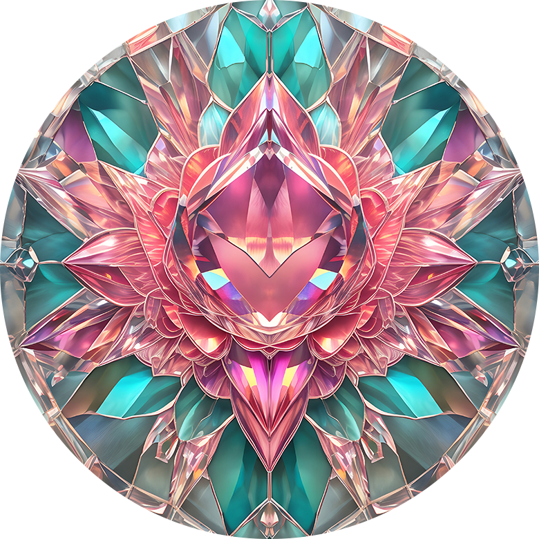 Pink Crystal Flower Car Coaster