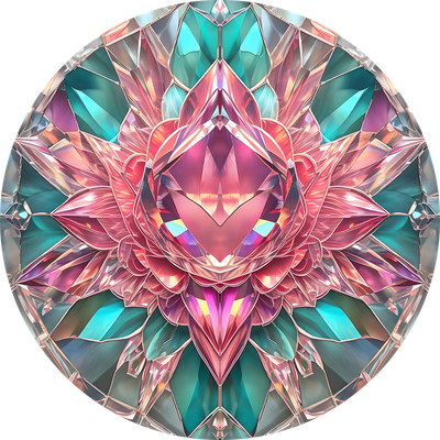 Pink Crystal Flower Car Coaster