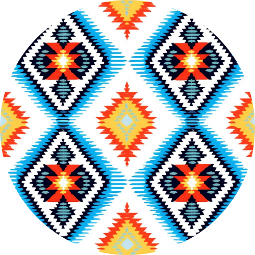 Diamond Tribal Design Car Coaster