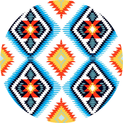 Diamond Tribal Design Car Coaster