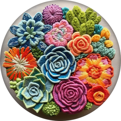 Colorful Succulent Car Coaster