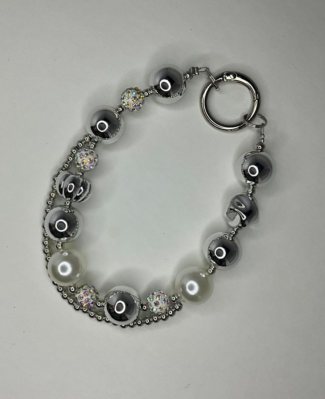 Silver Key/Phone Chain