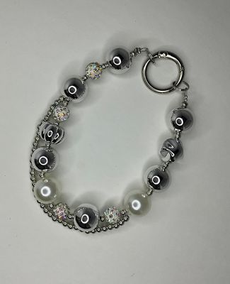 Silver Key/Phone Chain
