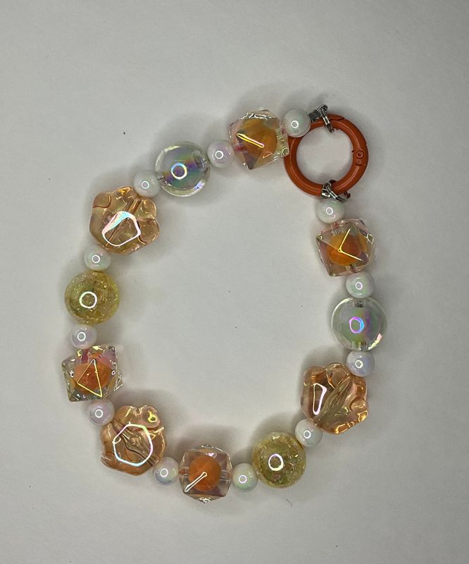 Peach and Pearl Key/phone Chain
