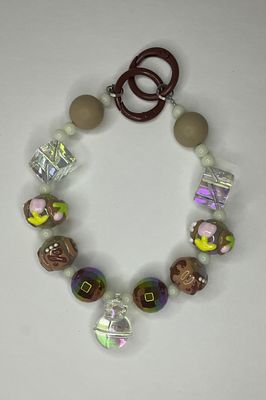 Brown 3D Beads Key/Phone Chain