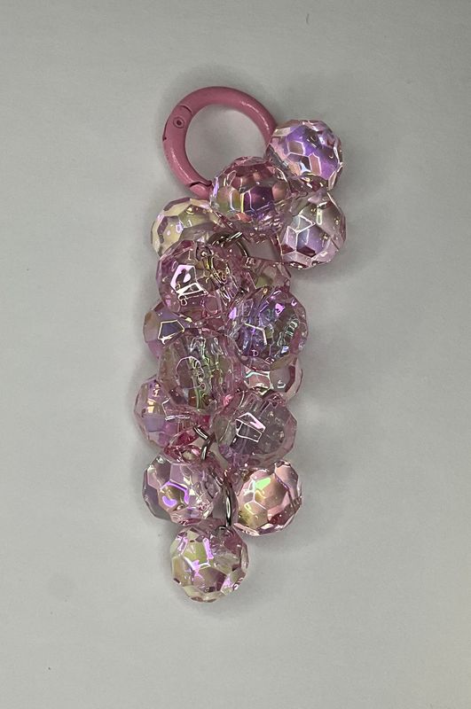 Pink Bead Key/Phone chain