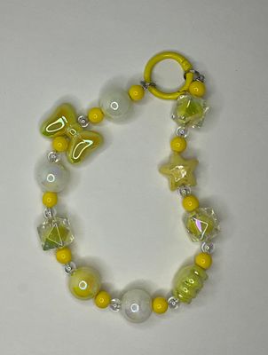Yellow Bead Key/phone Chain