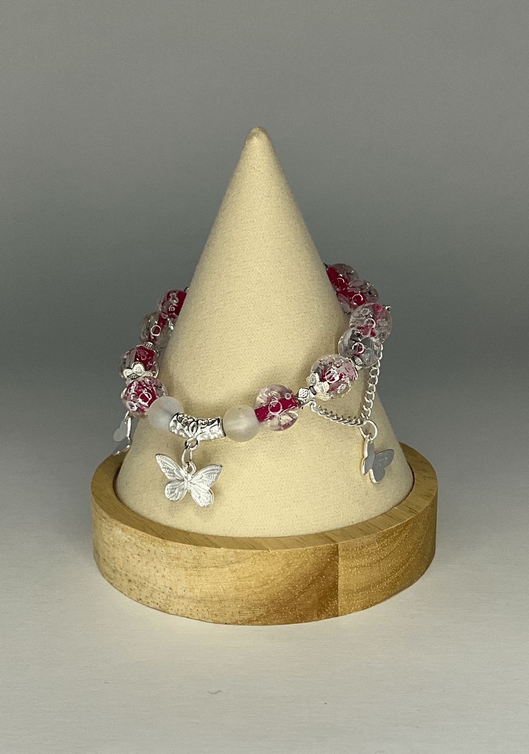 Glass beaded bracelet