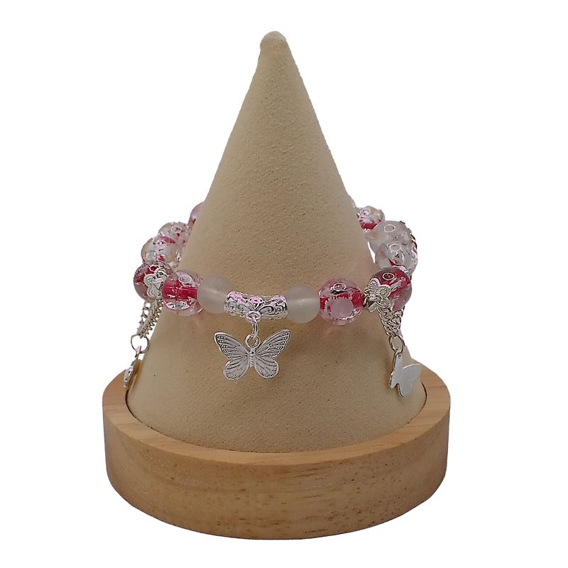 Glass beaded bracelet