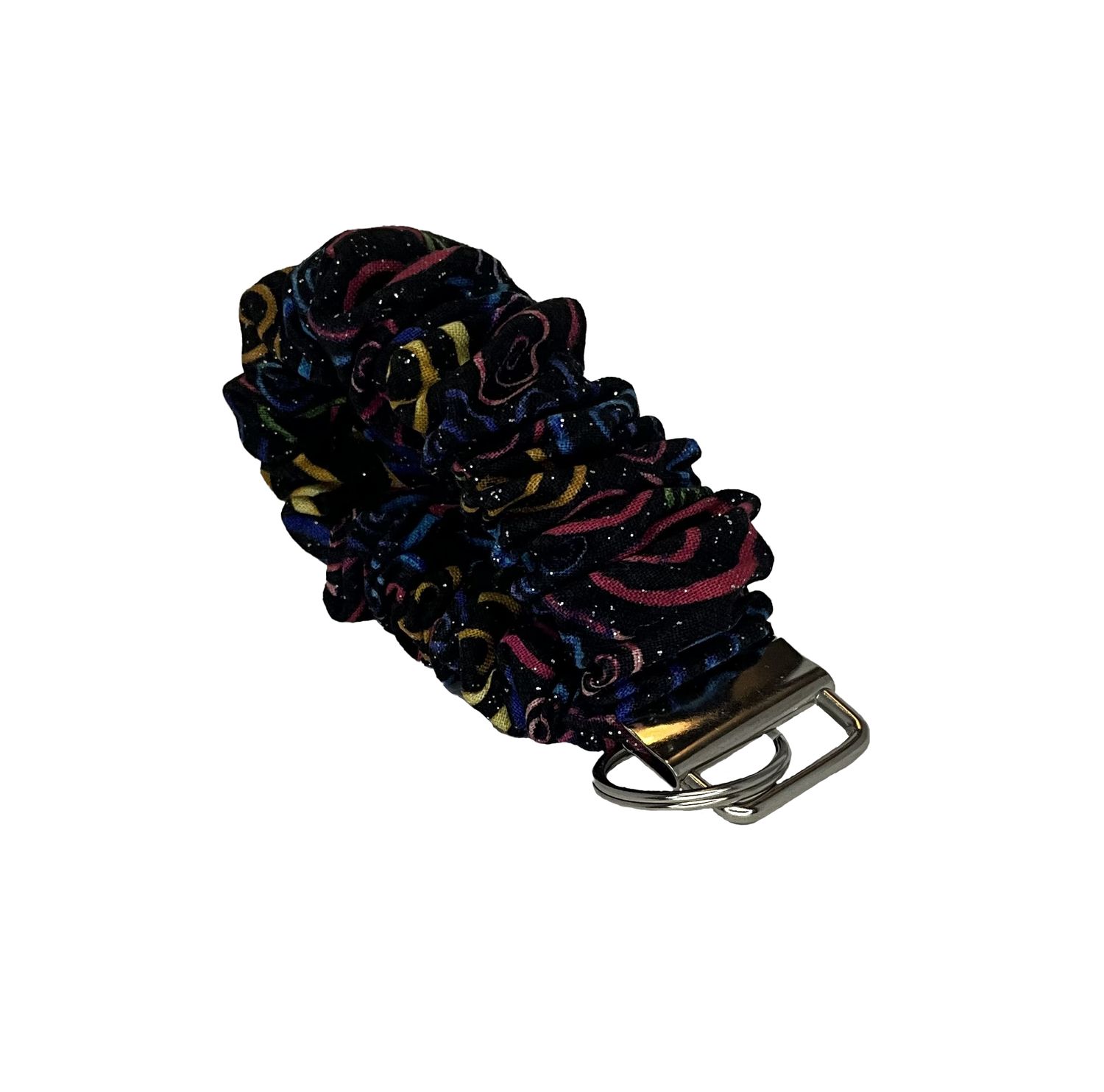 Black with Rainbow swirls