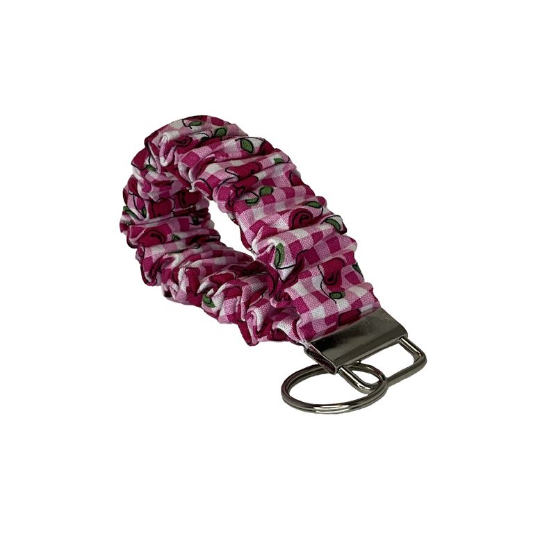 Pink checkers with Cherries