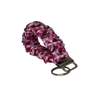 Pink checkers with Cherries