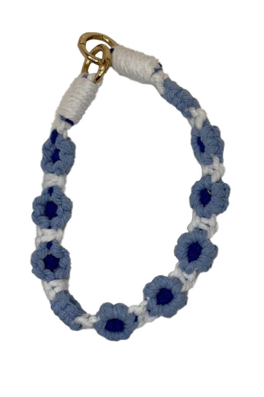 Blue Flower key/phone chain