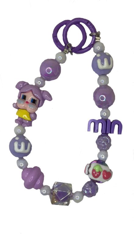 Purple key/phone chain