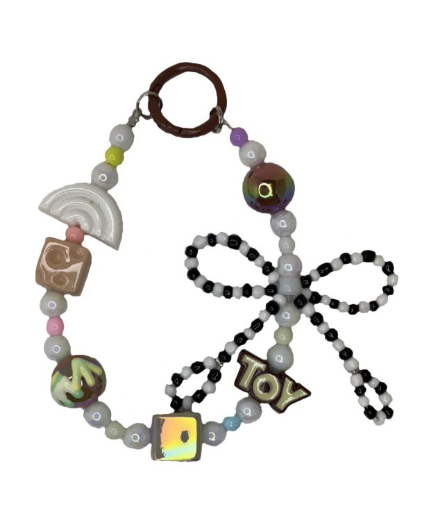 Black and Brown key/phone chain