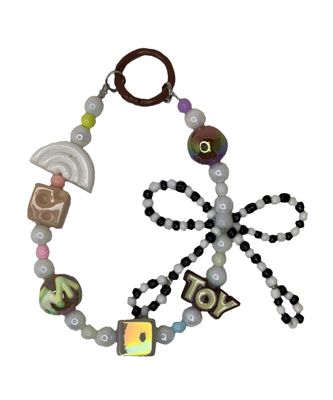 Black and Brown key/phone chain