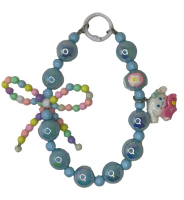 Light Blue key/phone chain