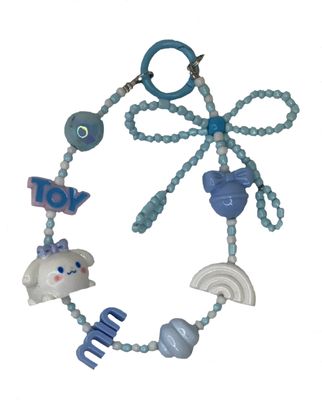 Light Blue key/phone chain