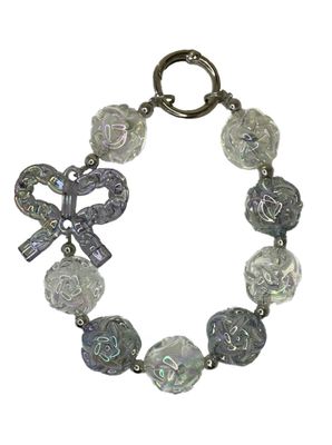 Clear and Gray key/phone chain