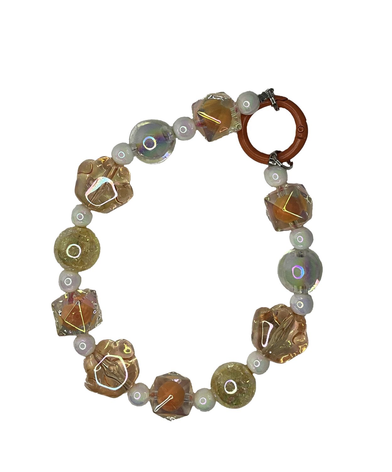 Peach and Pearl Key/phone Chain