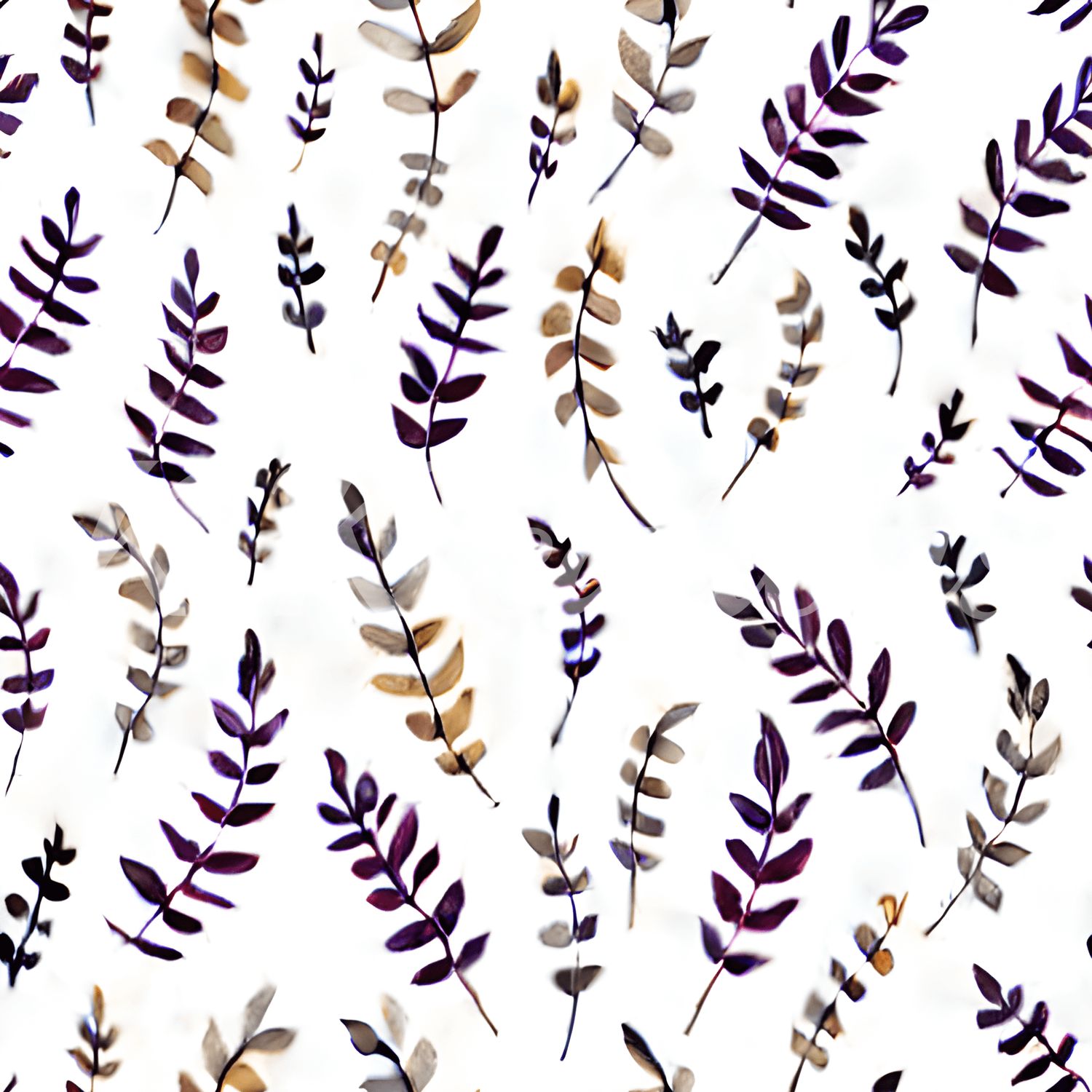 Illusional Watercolor Leaves