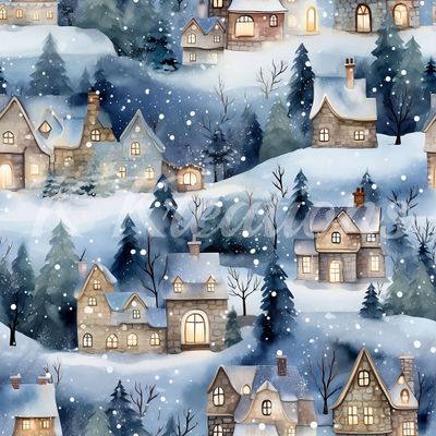 Winter Night Village