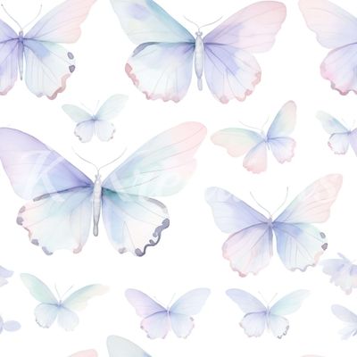 Soft Purple and Pink Butterflies