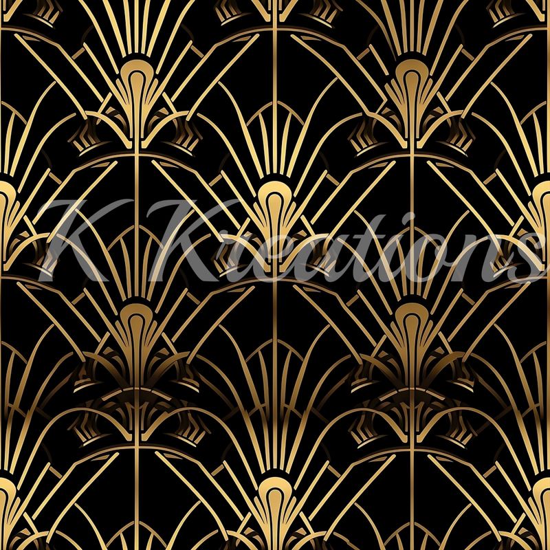 Black and Gold Art Deco