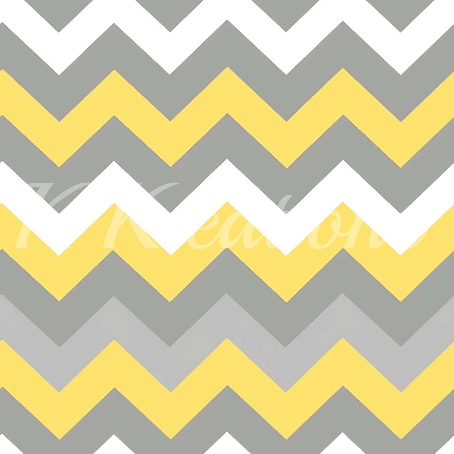 Yellow and Gray Chevron