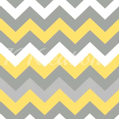 Yellow and Gray Chevron