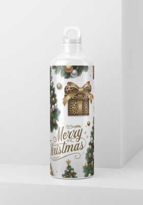 Leopard Merry Christmas - 20oz Skinny Wrap Only