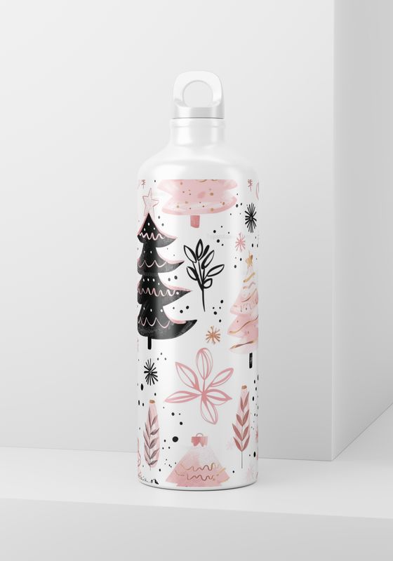 Pink and Black Winter Trees - 20oz Skinny wrap only