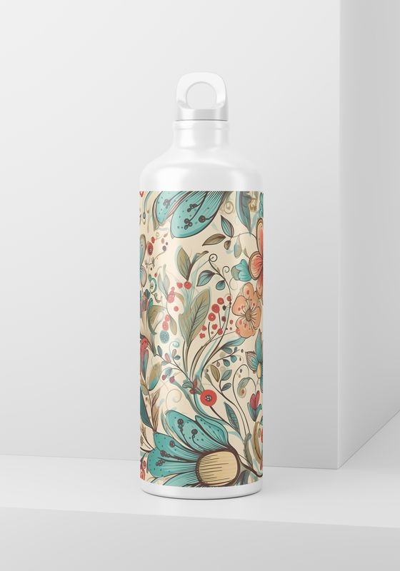 Floral Boho - 20oz Skinny Wrap Only