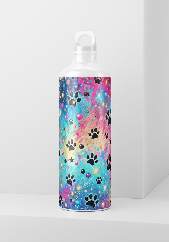 Rainbow Paw Prints - 20oz Skinny Wrap Only