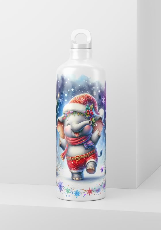 Christmas Elephant - 20oz Skinny Wrap Only