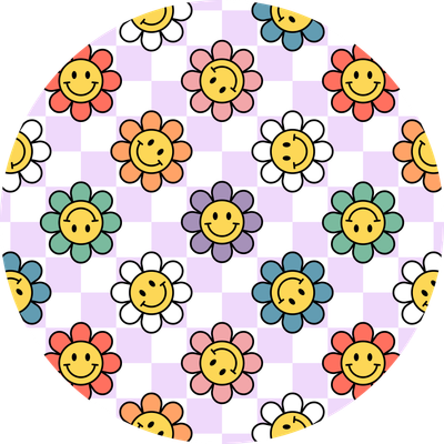 Mini Happy Flowers Car Coaster