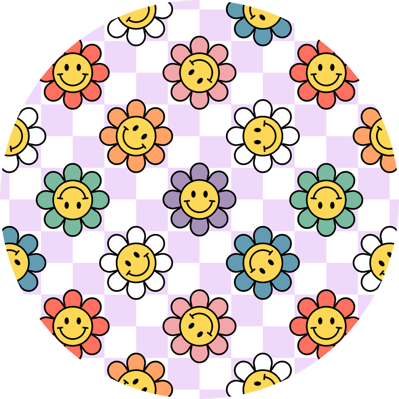 Mini Happy Flowers Car Coaster