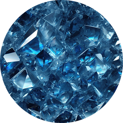 Blue Crystal Car Coaster