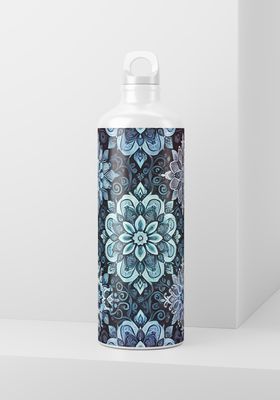 Blue Ornate - 20oz Skinny wrap only
