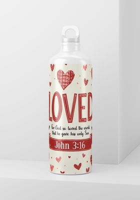 20oz Skinny Wrap Only - Loved John 3:16