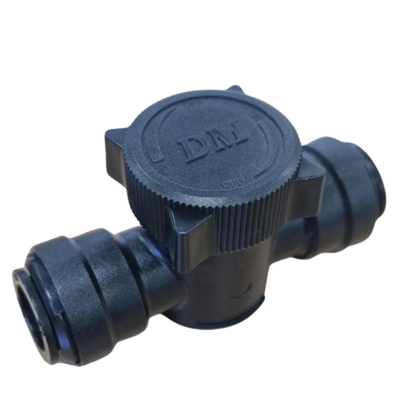 Plastic Push Fit 15mm Hand Valve
