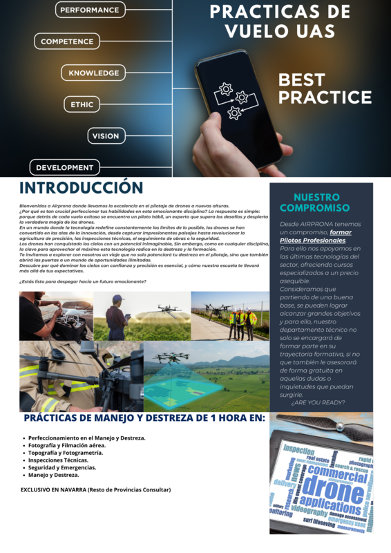Prácticas de vuelo UAS
