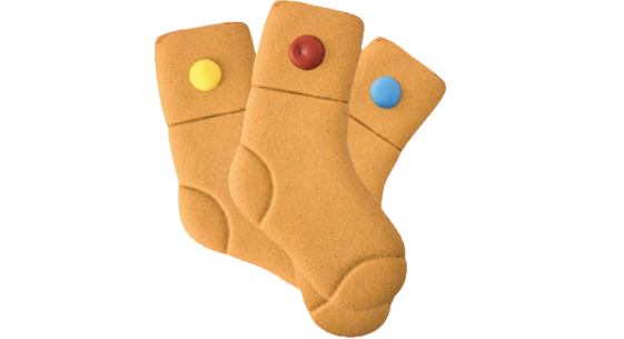 Gingerbread Sock Biscuit