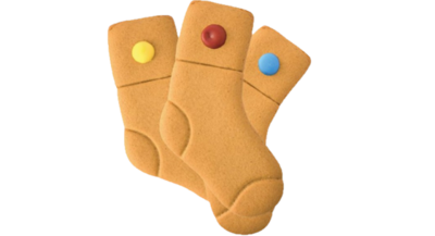Gingerbread Sock Biscuit